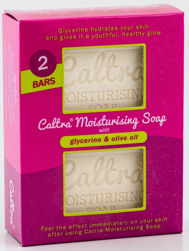 2 x 125g Caltra, Moistursing Soap Bars