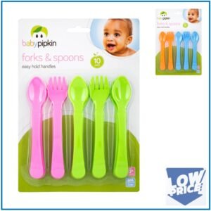 BP 10pk Easy to Hold Forks and Spoons