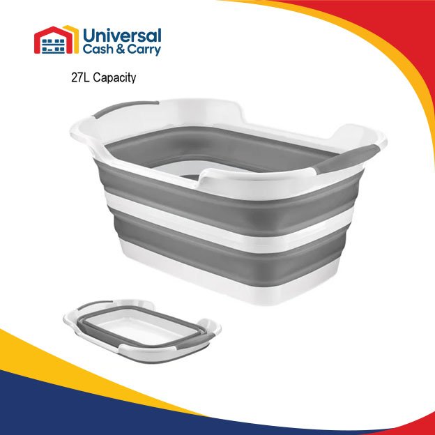 H+ Large Collapsible Laundry Basket (27L)