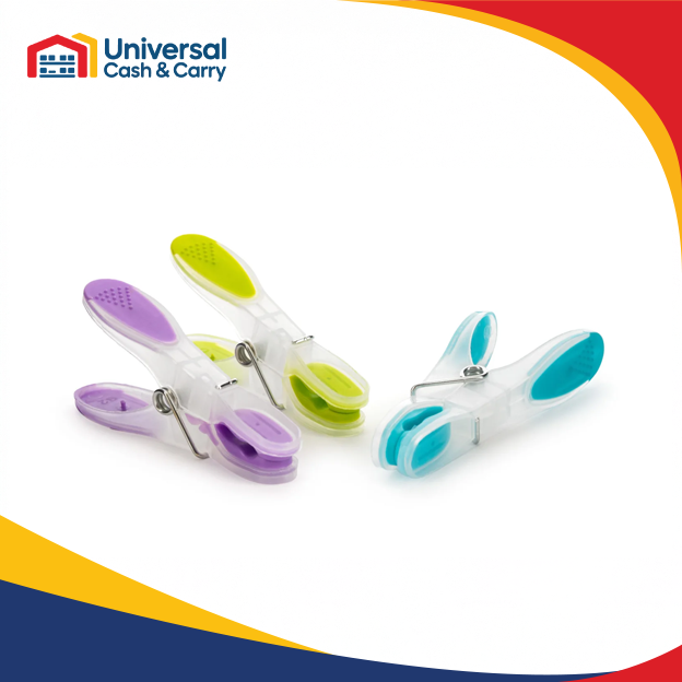DL – 12pk Large Plastic Pegs with Rubber Grip - Image 2
