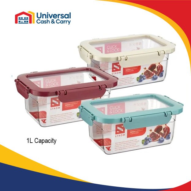 Strom – Click & Lock Airtight container – 1 Litre