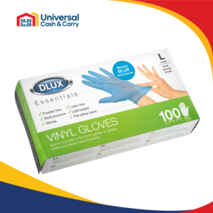 DL – 100pk Large Vinyl Gloves Box – Powder Free