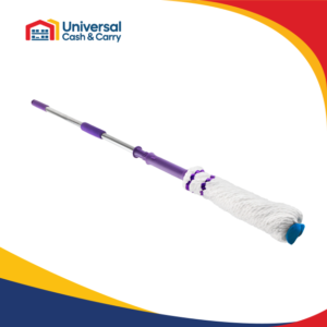 DL-Twist Mop w/Stainless Steel Handle-Purple