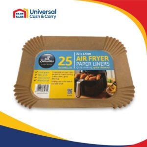 AS – 25pk Rect Air Fryer Liners – 14 x 22 cm