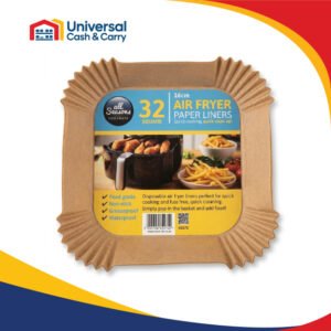 AS – 32pk Square Air Fryer Liners – 16 cm