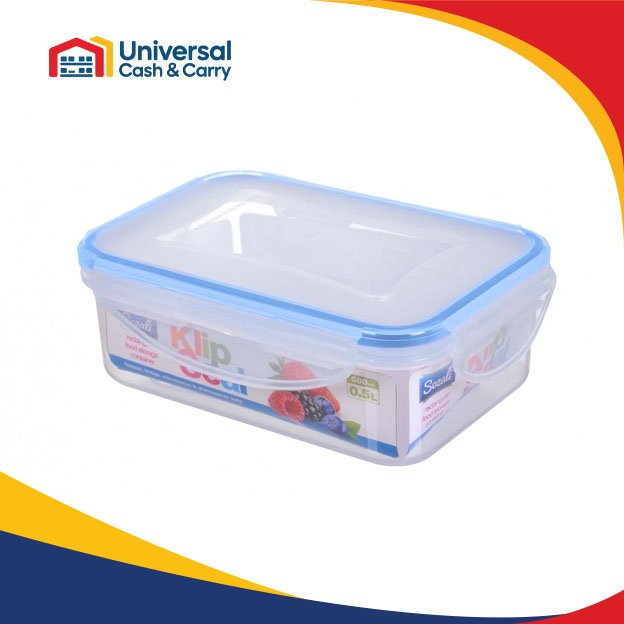 500ml Rectangular Klipseal Container