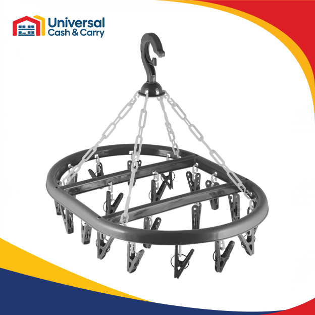 DL – 20 Pegs Oval Hanger – Grey