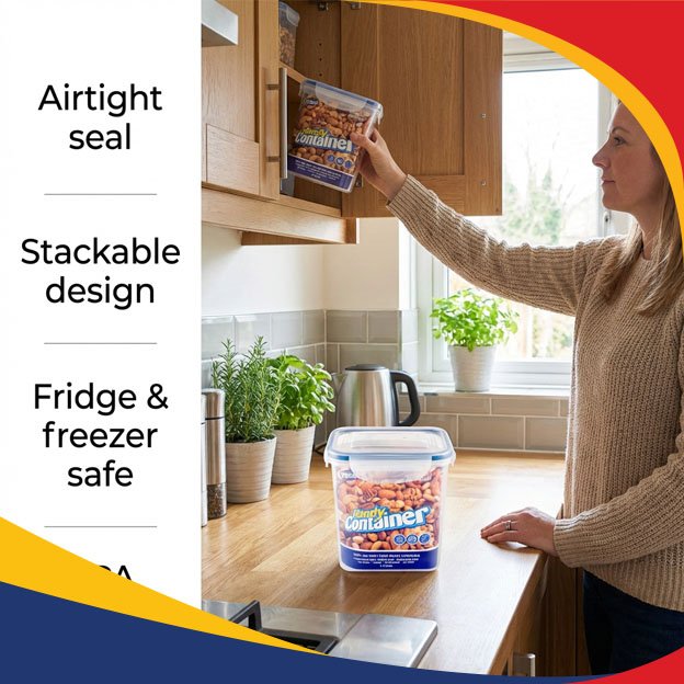 SZ – (24units/ctn) 1L Food Container Rect Tal - Image 2