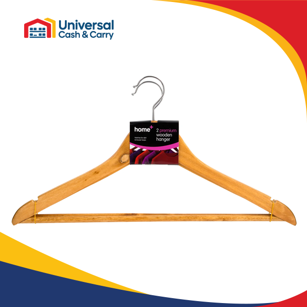 H+ 2 Premium Wooden Hangers