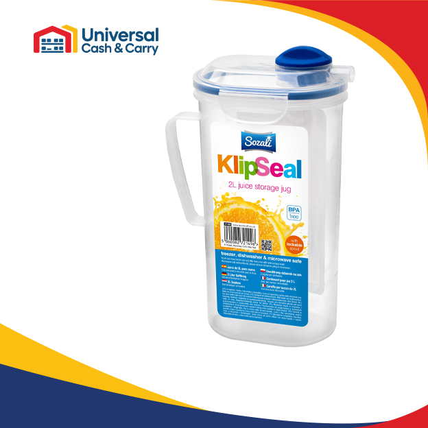 SZ – 2 Ltr Clip and Close Jug with Twist Lock Lid