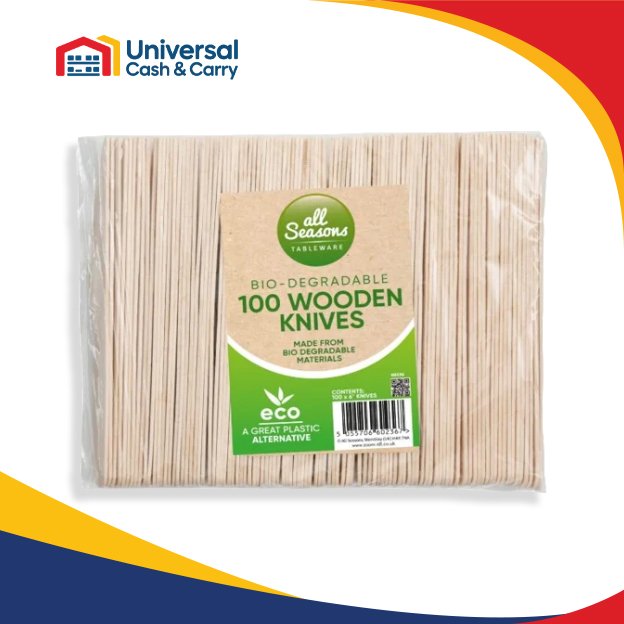 AS – 100pk Wooden Knives