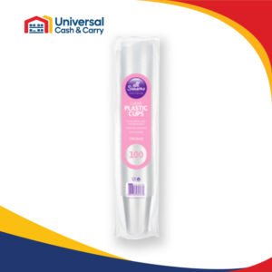 AS – 100PK Clear Plastic Cups 180ml