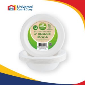 AS – 12pk Bagasse Bowls – 6 inch, 12oz