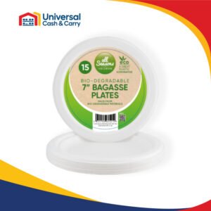 AS – 15pk Bagasse Plates – 7 inch