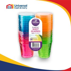 AS – Shot Glasses Neon – 30pk x 28ml (1oz)