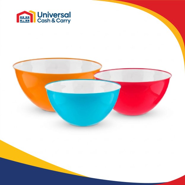 H+ Large Salad Serving Bowl 10″ – Assorted Colours