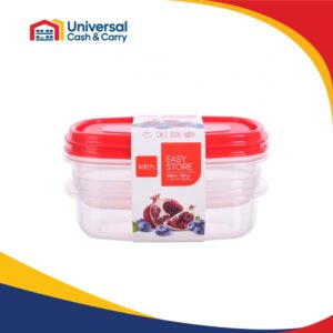 Kitch – 2pk EasyStore Rectangular Containers 350ml