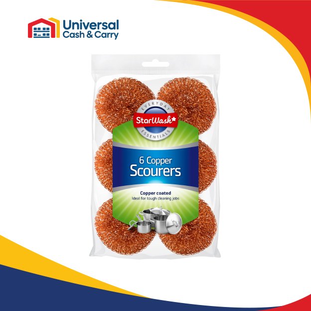 SW – 6pk Copper Steel Scourers