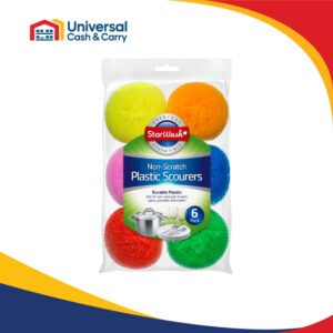 SW – 6pk Non Scratch Plastic Scourers