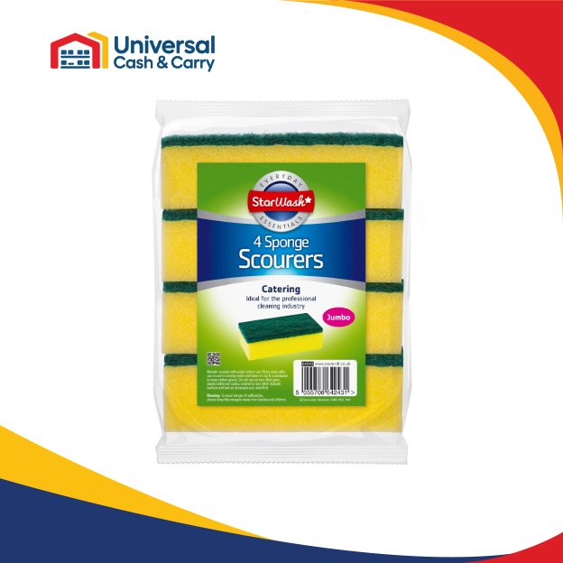 SW Catering Sponge Scourer Block Shape 4pk
