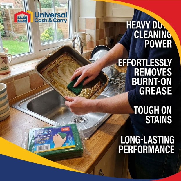 DL – 10pk Heavy Duty Scourers Pads - Image 2