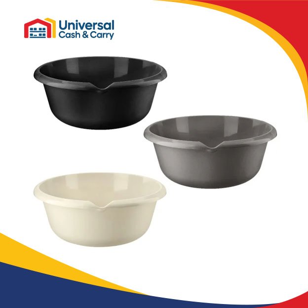 H+ Round Basin Pan Bowl 6L – (Grey/Black & White)