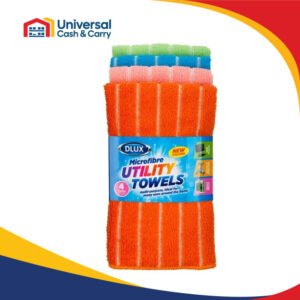 DL – 4pk Microfibre Utility Towels – Mixed Colours