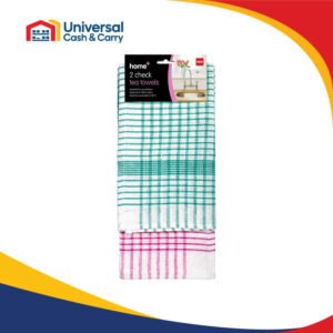 H+ 2 PK Check Tea Towels
