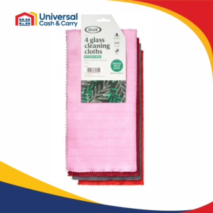 DL- 4pk Glass Cleaning Cloths