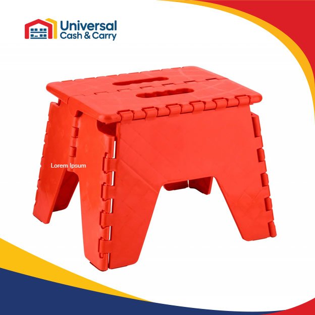 OSH – Folding Step Stool (RED ONLY)