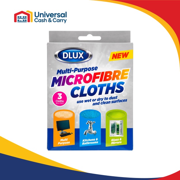 DL – 3pk Multi-purpose Mircofibre Cloths