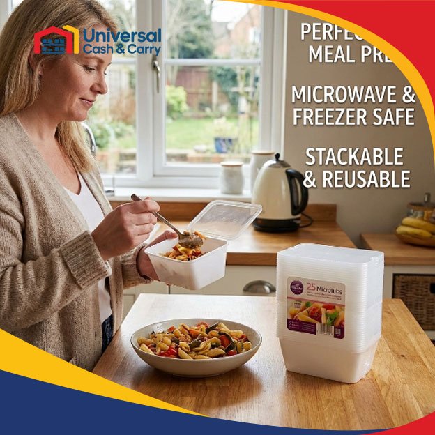 AS – 25pk x 1 Litre Microwave Containers - Image 2