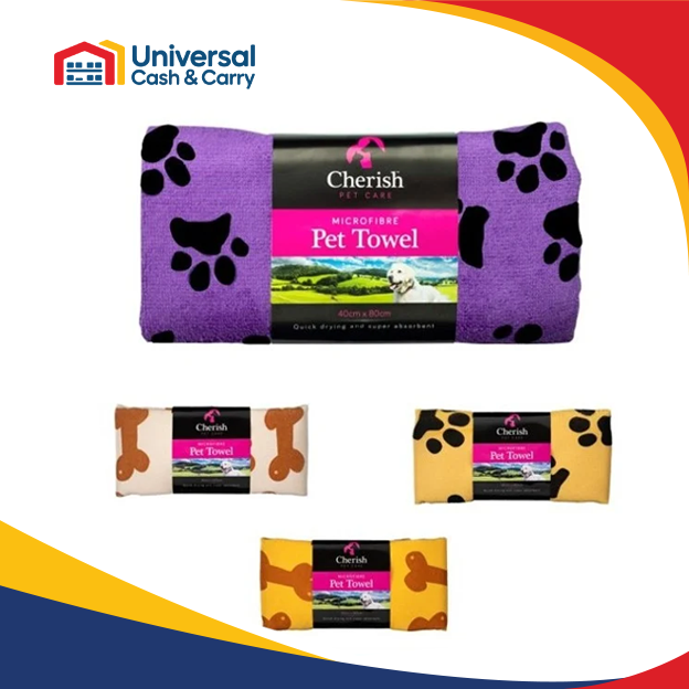 Cherish – 1pc Microfibre Pet Cloth – 40cm x 80cm