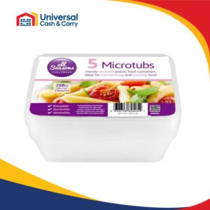 AS – 5pk x 750ml Mircrowave Disposable Containers