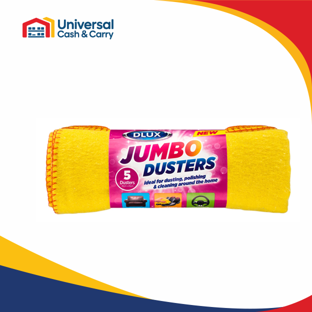 DL – 5pk Jumbo Yellow Dusters