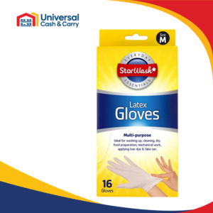 SW – 16pk Latex Gloves – Medium