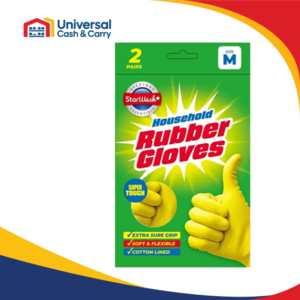 DL – 2 Pairs Latex Rubber Gloves – Medium