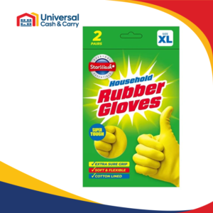 DL – 2 Pairs Latex Rubber Gloves – Extra Large