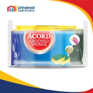 3pk Heavy Duty Grooved Sponges Scourers