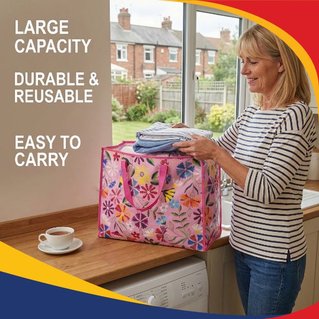H+ Laundry & Storage Bag – Printed 55 x 46 x 24cm - Image 2