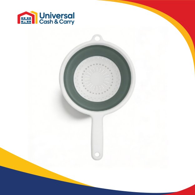 H+ Collapsible Sieve with Handle – Grey/White - Image 2