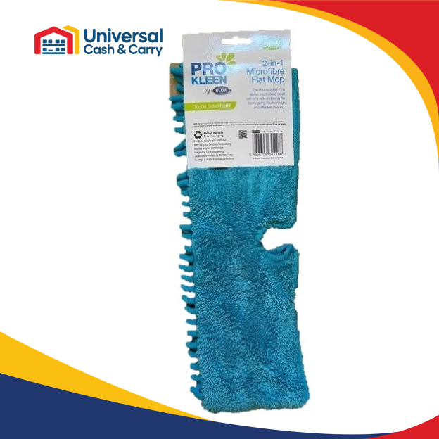 ProKleen – 2 in 1 Microfibre Flat Mop Refill - Image 2