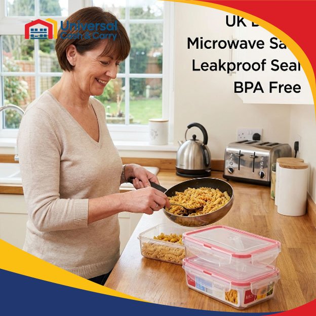K- 2pk Rect Click & Close Containers 500ml & 500ml - Image 2