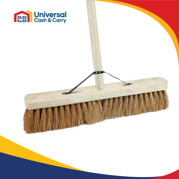 24″ Coco Platform Broom (HS3 1400 x 28 Handle FSC) - Image 2