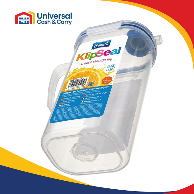 SZ – 2 Ltr Clip and Close Jug with Twist Lock Lid - Image 2
