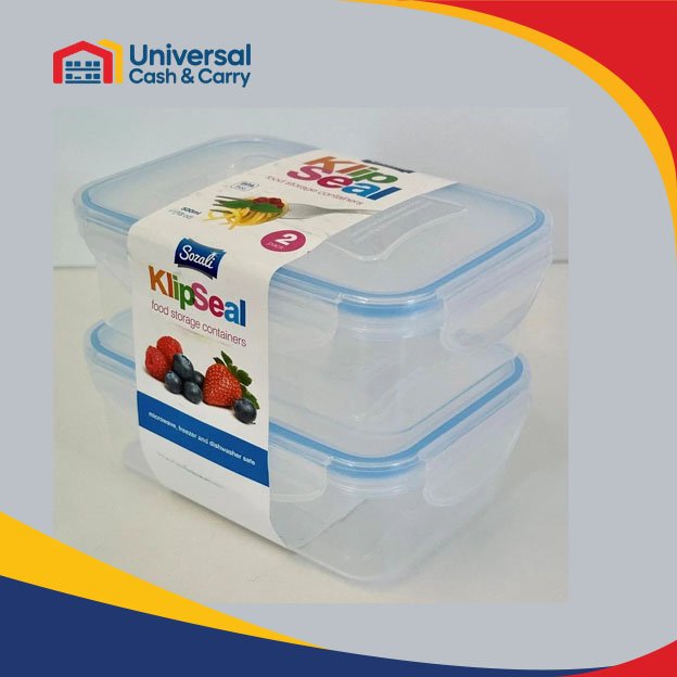 SZ – 2pk 500ml Rectanglar KlipSeal Container - Image 2