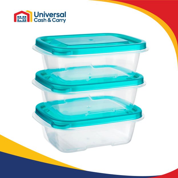 SZ – 3pk Rectangular Containers 270 ml - Image 2