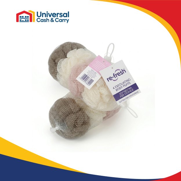 Refresh – 4pk Exfoliating Body Puffs - Image 2