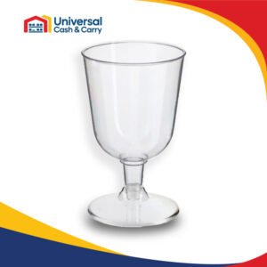 AS – 8pk Clear Glass Plastic Wine Glasses (115ml)