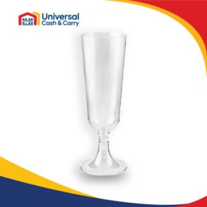 AS – 8pk Clear Plastic Champagne Glasses